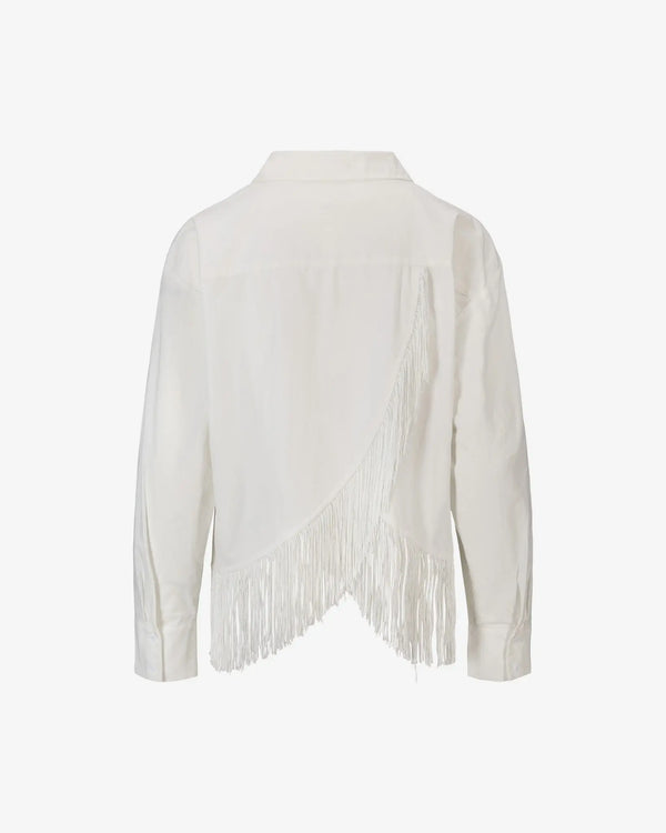 Iben IBEN FRINGE SHIRT - White