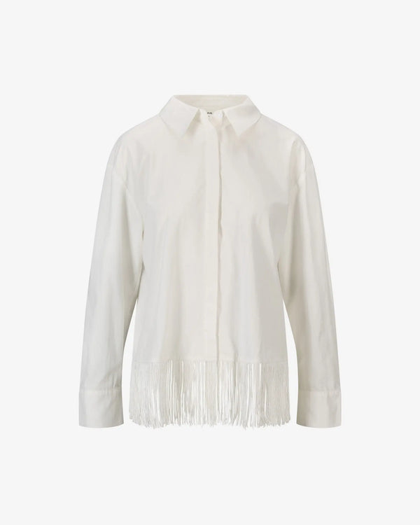 iben IBEN FRINGE SHIRT - White