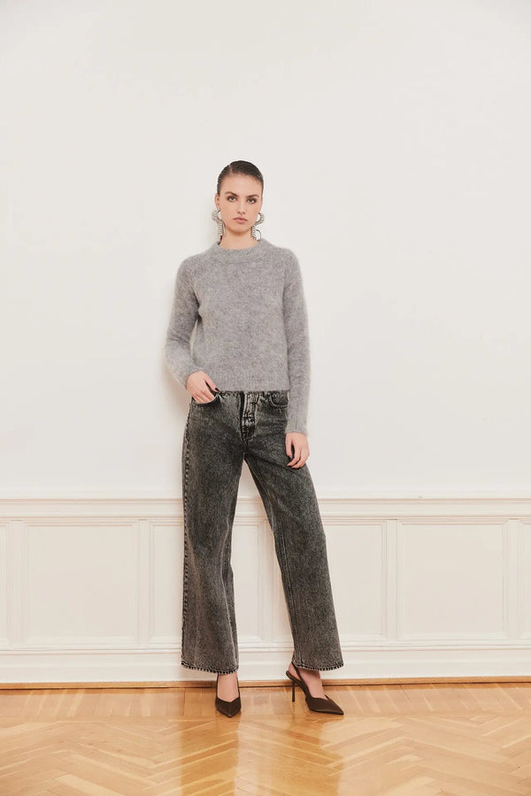 Iben IBEN MONTY SWEATER - Grey Melange