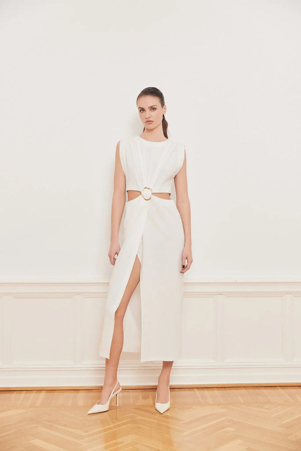 Iben Iben Riviera Dress - Offwhite