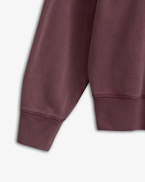 Iben IBEN ROCKY SWEATER - Washed Burgundy