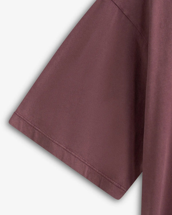 Iben IBEN ROCKY TEE - Washed Burgundy