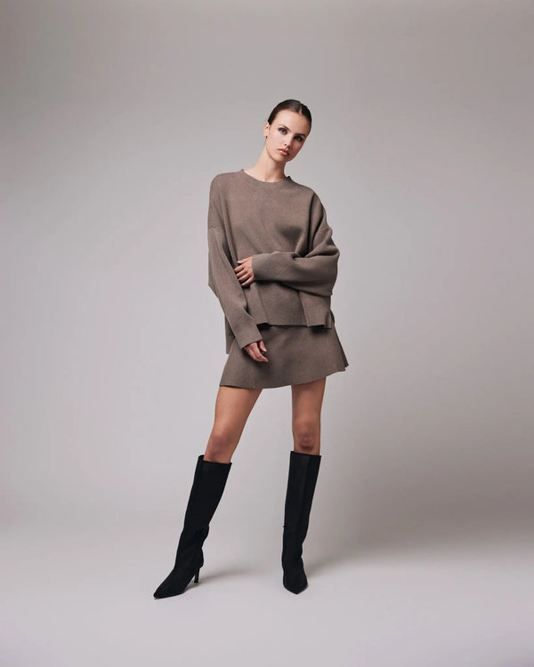 Iben IBEN SERGE SKIRT - Taupe