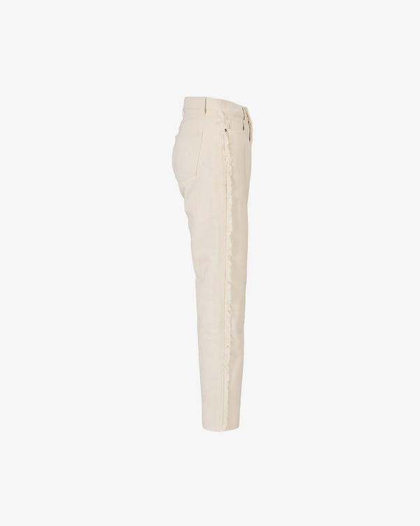 Iben IBEN TERRENCE FRINGE JEANS - Ecru