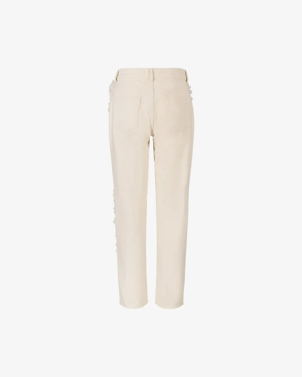 Iben IBEN TERRENCE FRINGE JEANS - Ecru