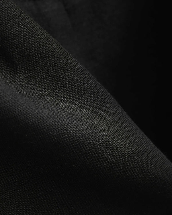 Iben IBEN ZEPHYR LINEN SHORTS - Black