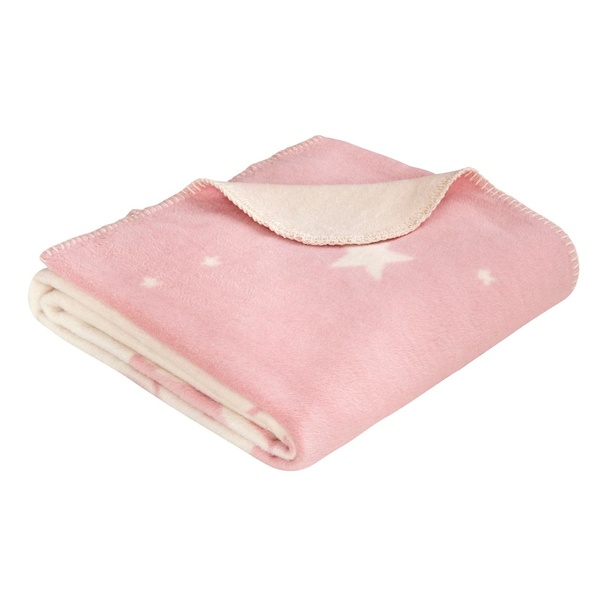 Ibena Adorable Pink Unicorn Midi Sized Cotton Blend Kids Blanket