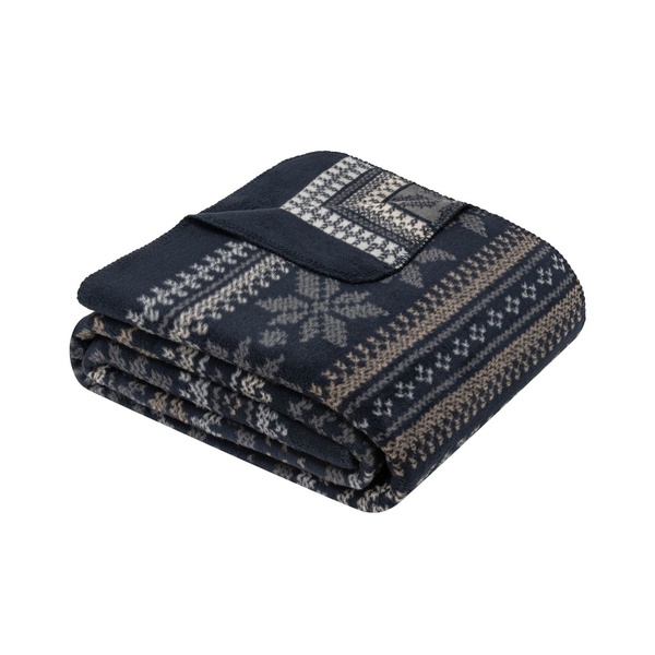 Ibena Burgundy Striped Bohemian Cotton Blend Throw Blanket