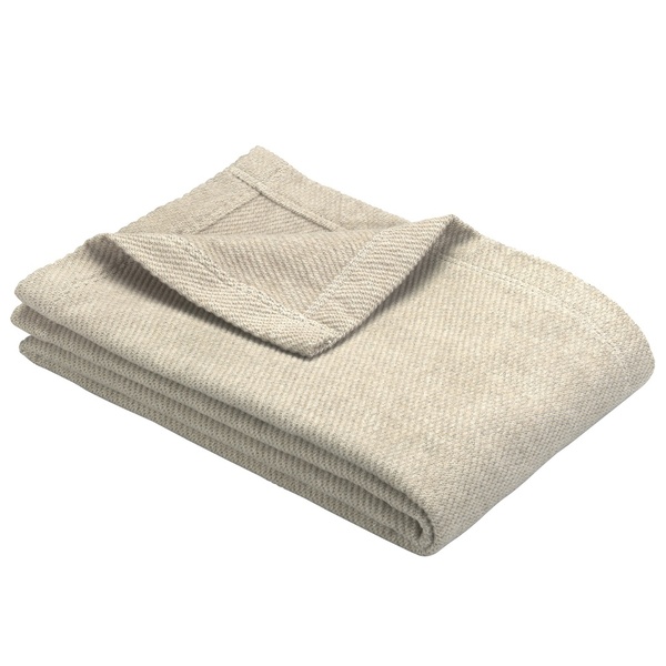 Ibena Cotton Blend Hygge Inspired Solid Color Throw Size Blanket