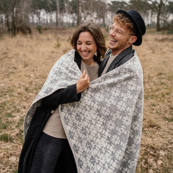 Ibena Cotton Blend Intricate Inspired Soft Plush Throw Blanket