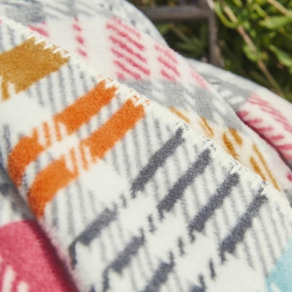 Ibena Cotton Blend Lightweight Colorful Summer Throw Size Blanket