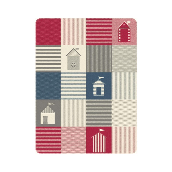 Ibena Cotton Blend Plaid Beach Inspired Summer Throw Blanket