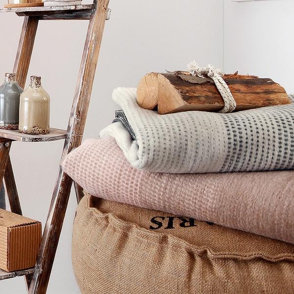 ibena Cotton Blend Queen Size XXL Bedspread Blanket Ombre