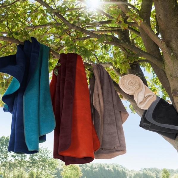 Ibena Cotton Blend Soft Solid Color King Size Bed Blanket