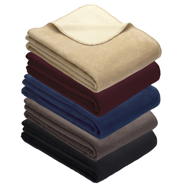 Ibena Cotton Blend Soft Solid Color King Size Bed Blanket