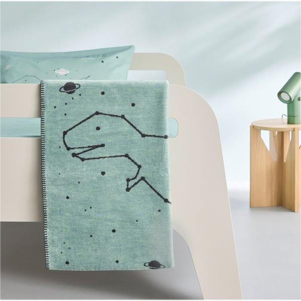 Ibena Cute Star Sign Dino Cotton Blend Baby Blanket By LBENA