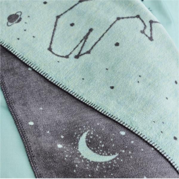 ibena Cute Star Sign Dino Cotton Blend Baby Blanket by lBENA