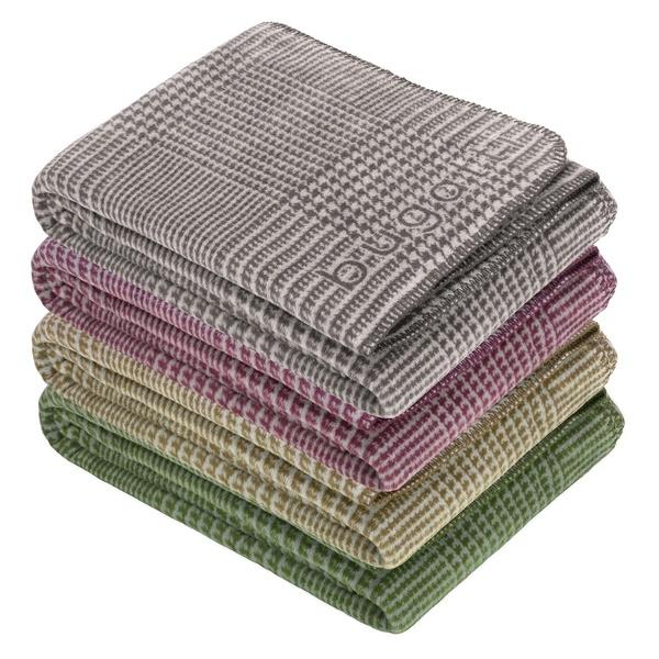 Ibena Deluxe Bugatti Glencheck Houndstooth Throw Size Blanket