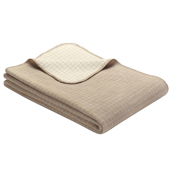 ibena IBENA - The 'Manhattan' Blanket - Organic Cotton Pin Stripe