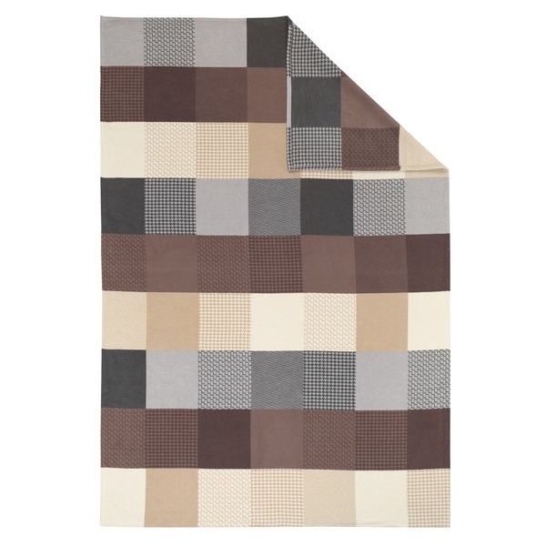 ibena IBENA - The 'Pittsburgh' - Organic Cotton Neutral Patchworld Blanket