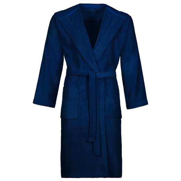 ibena Vegan Life Bathrobe Unisex Marine Blue | IBENA