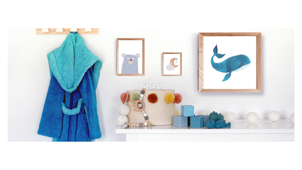 Ibena VOSSEN ‘Bixie’ Kids Double Face Bathrobe