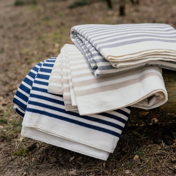 ibena Maritime Style Cotton Blend Summer Throw Blanket Ibiza