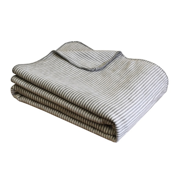 Ibena Nautical Inspired Maritime Striped Throw Blanket With Anchor