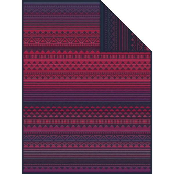 Ibena Reversible Cotton Blend Ethnic Style Throw Blanket Karawang