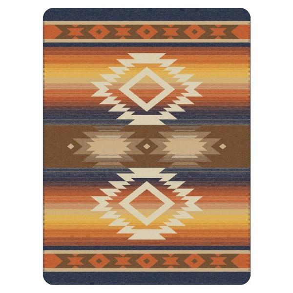 Ibena Vibrant Southwestern Throw Size Blanket Carrizo In 3 Colors