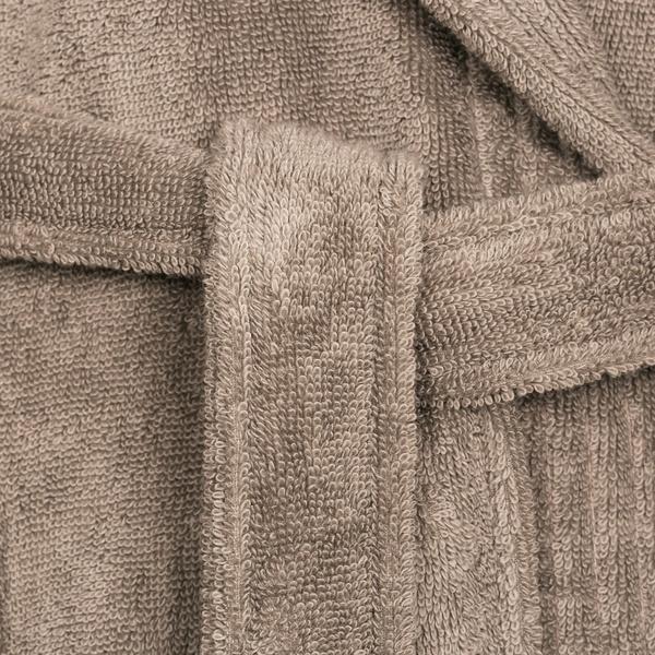 Ibena VOSSEN ‘Vegan Life’ Unisex Classic Bathrobe 100% Organic Cotton