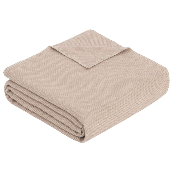 Ibena Waffle Textured Pure Cotton Throw Blanket Charlotte