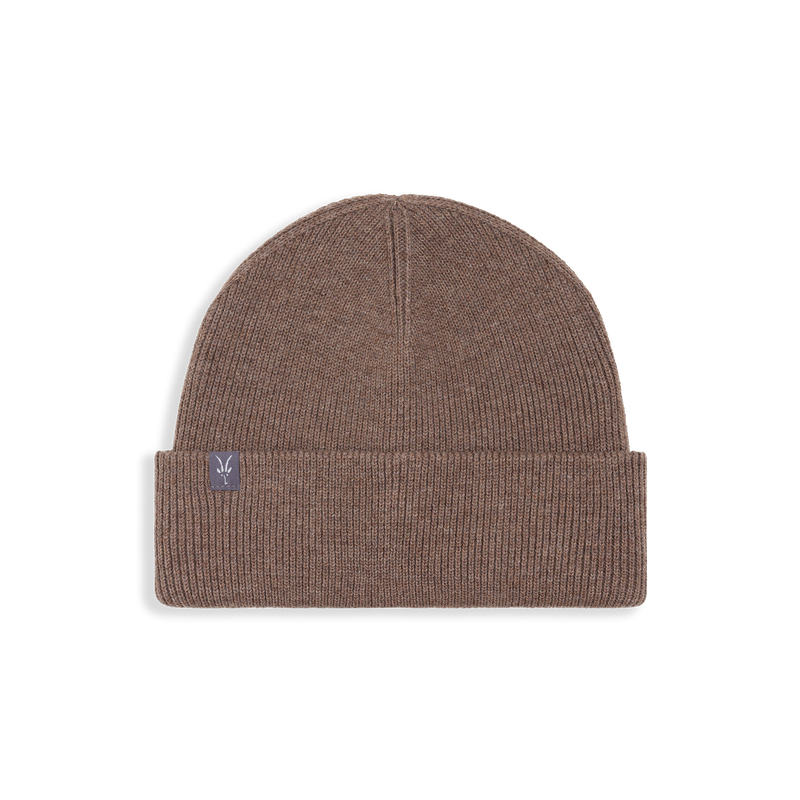 ibex Fisherman Beanie Brown Melange