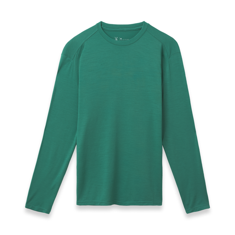 ibex Men's GOAT Long Sleeve Crew Malachite
