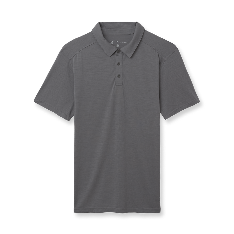 ibex Men's GOAT Polo Dark Pewter