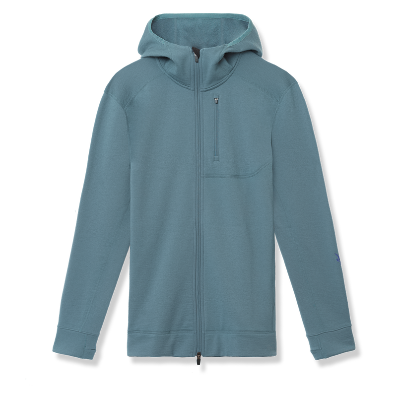 Ibex Men's Mammoth Full Zip Hoodie Moonrock