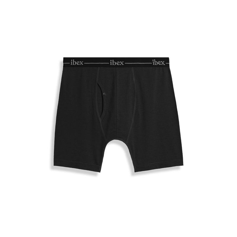 Ibex Men's Natural Boxer Brief Anthracite