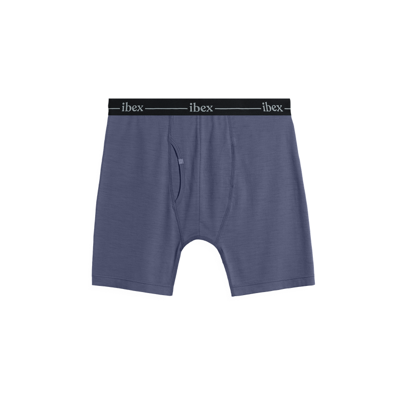 ibex Men's Natural Boxer Brief Anthracite