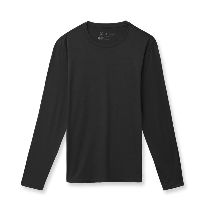 Ibex Men's Naturalist Long Sleeve Crew Blue Thrush