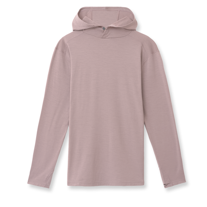 ibex Men's Springbok Sun Hoodie Mauve Heather