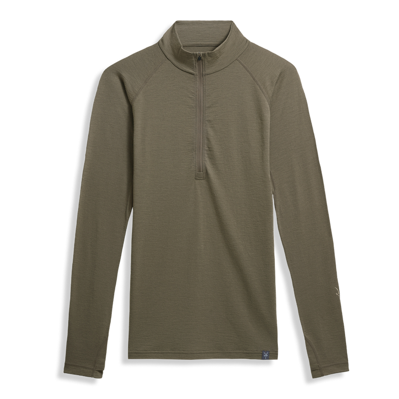 ibex Men's Woolies Pro Tech 1/4 Zip Olive Drab