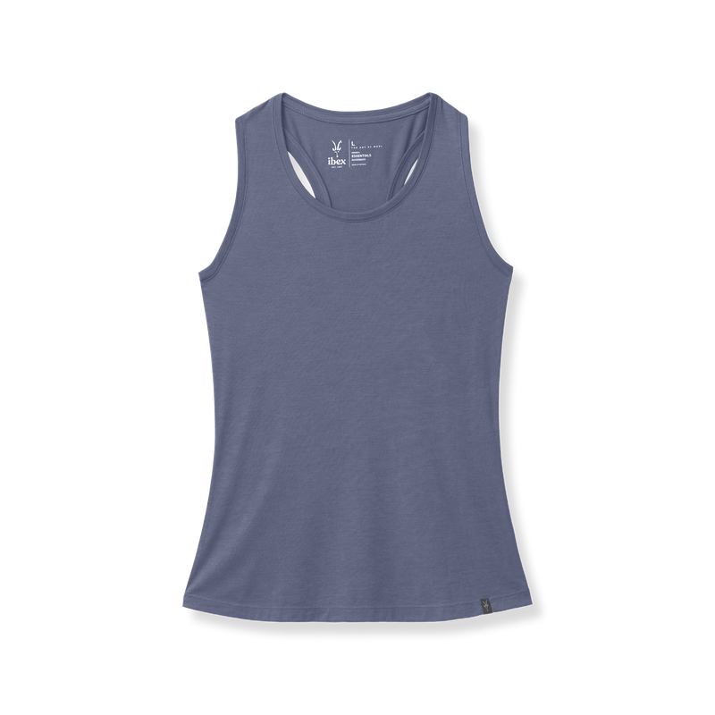 ibex Women's Essentials Racerback Anthracite