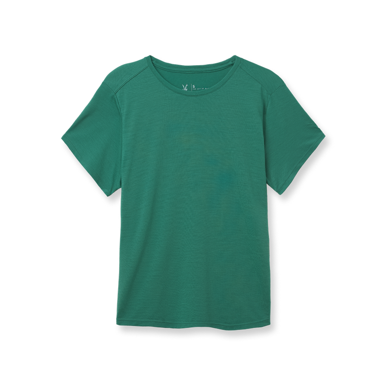 Ibex Women's GOAT Short Sleeve Crew Baltic