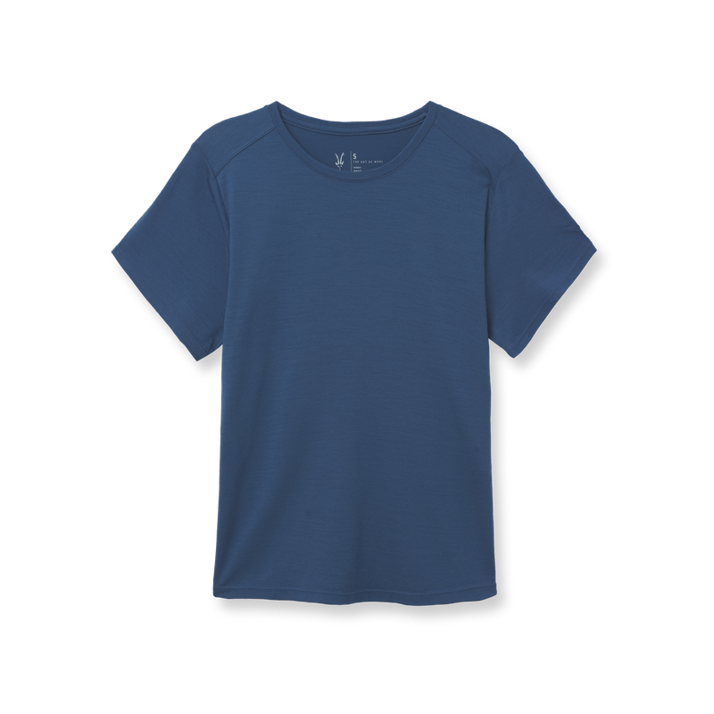 ibex Women's GOAT Short Sleeve Crew Baltic