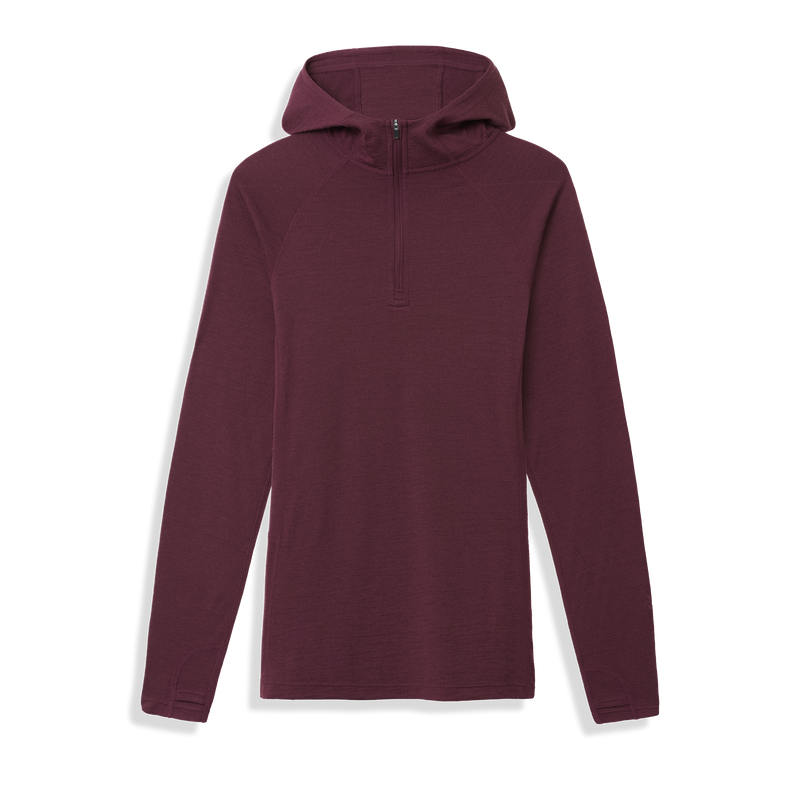 ibex Women's Indie Hoodie Merlot