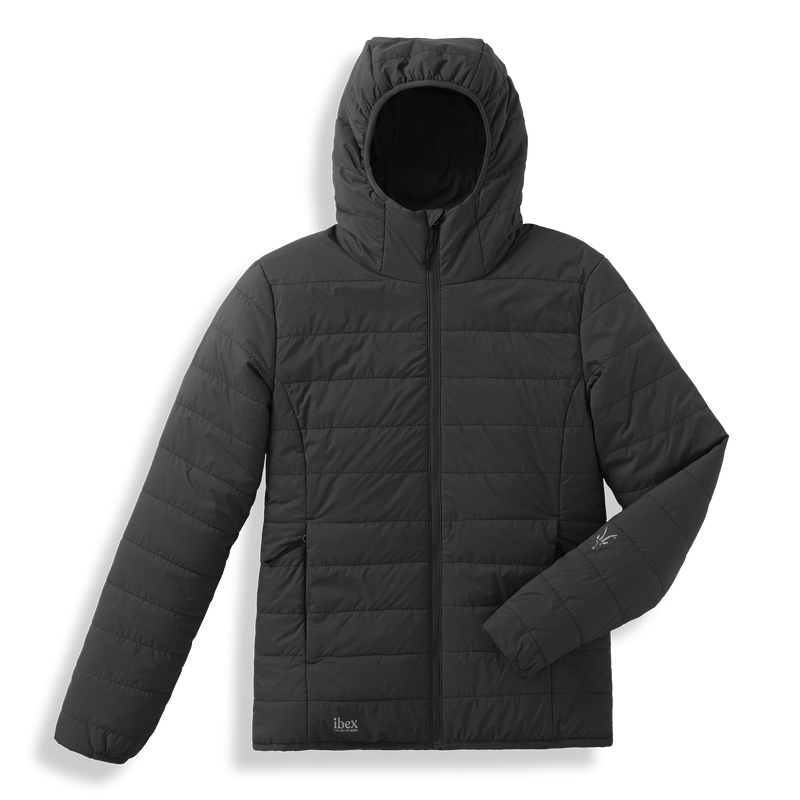 Ibex Women's Wool Aire Hoodie Bloodstone