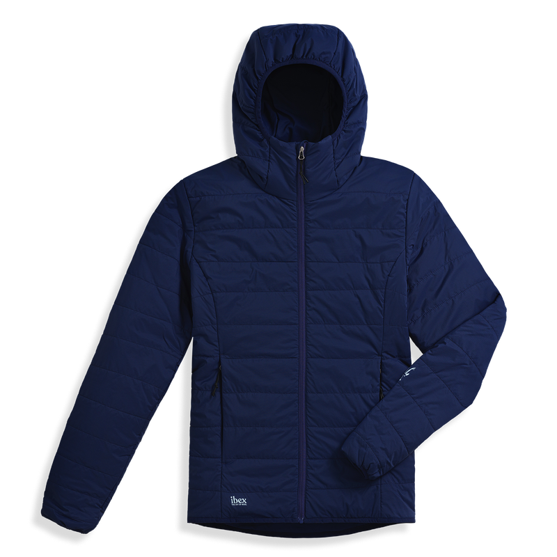 Ibex Women's Wool Aire Hoodie Bloodstone