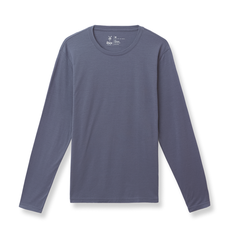 Ibex Men's Paradox Long Sleeve Tee Wave Lite Heather