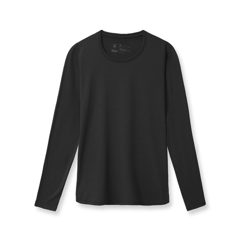 Ibex Women's Naturalist Long Sleeve Low Crew Blue Thrush