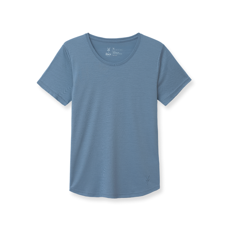 Ibex Women's Naturalist Short Sleeve Low Crew Redwood